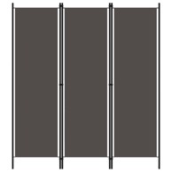 Sobna pregrada s 3 panela antracit 150 x 180 cm