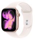 APPLE Pametni sat Watch Series 11 GPS, aluminijsko kućište 46 mm, zlatna, roza sportski remen S/M