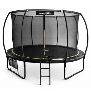 Trampolin Line, 487 cm, crno-zeleni