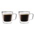 VIALLI DESIGN Set s 2 šalice od dvosrtukog stakla , 80 ml