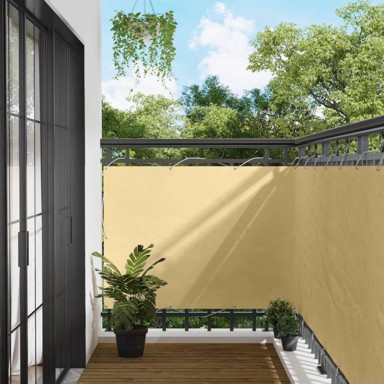 Balkonski ekran, 110 x 400 cm, Oxford tkanina, pijesak