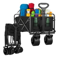TRIZAND Sklopiva transportna kolica, nosivost 100 kg, terenski kotači, za plažu, vrt i kampiranje