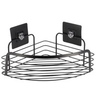 TENDANCE Polica kupaonska inox, crna