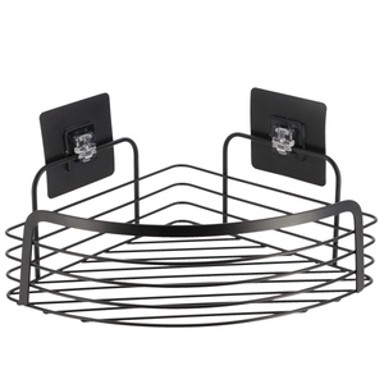 TENDANCE Polica kupaonska inox, crna