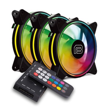 BIT FORCE Set hladnjaka za kućište Spectrum 120×120mm, ARGB, 3 komada, kontroler+daljinski