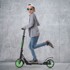 COSTWAY Sportski romobil, aluminijska platforma, sklopivi, podesiva visina, crna, zelena