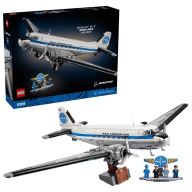 LEGO ICONS Set za slaganje, 11378, Douglas DC-3 PAN AM Airliner