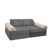 Sofa Minilux, siva/bijela