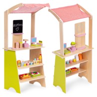 ECOTOYS Drvena trgovina za djecu, 20 kom
