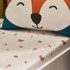 CATHERINE LANSFIELD Dječja plahta s gumom za bračni krevet 135x190 cm Fox and Woodland Friends, bež