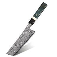 Damaskasti kuhinjski nož Ze-37470 Nakiri Kp37470, zeleni i crni