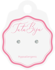 TUTU BIJU Naušnice Xirius 3.3 mm, crystal, TXI33C001