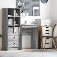 Radni stol 60x40x76 cm od iverice, sivi