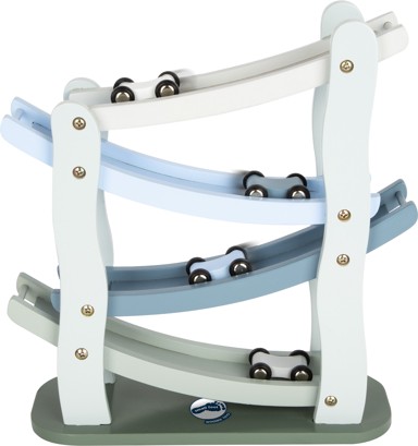 SMALL FOOT Drvena staza za automobile, plava