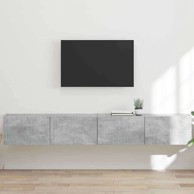 TV zidni ormar, 2 komada, Beton 60 x 31 x 29.5 cm, konstruirano drvo