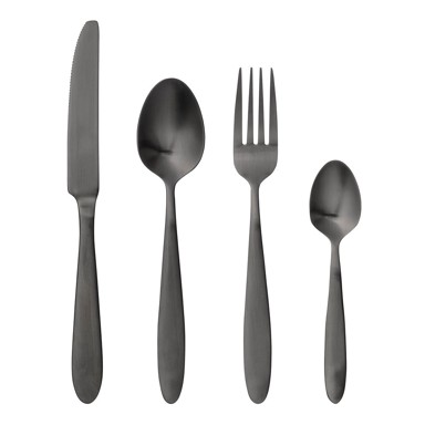 BLOOMINGVILLE Set pribora za jelo 4 kom Cutlery Eleganza, crni