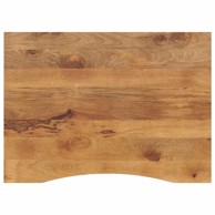 Ploča za radni stol zaobljena 100 × 80 × 2,5 cm, drvo mango