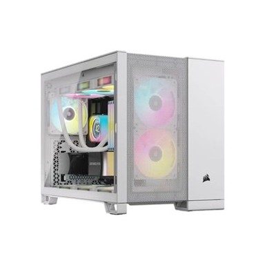 CORSAIR Kućište 2500D Airflow, mid tower, micro-ATX, kaljeno staklo, bijelo