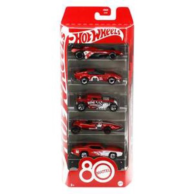HOT WHEELS Autići Mattel 80 godina, 5-Pack