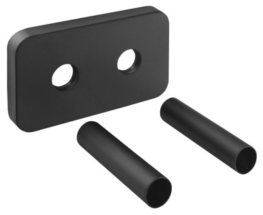 BRUCKNER Pokrivna rozeta WICHER, 50 mm, crna mat