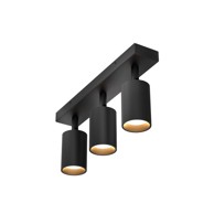 GREEN TECH Stropna svjetiljka 3xGU10, crna