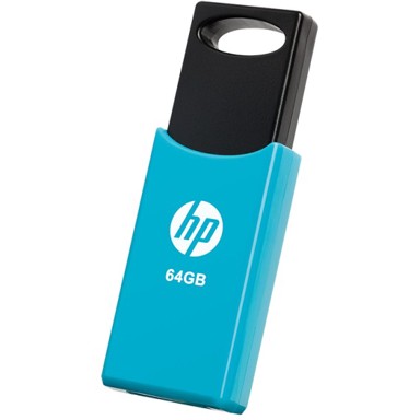 HP USB memorija v212w, 64 GB, USB 2.0, crna/plava