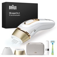 BRAUN IPL uređaj, Silk-expert Pro, L5156, bijeli, zlatni