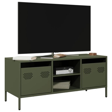 TV ormarić maslinastozeleni 101,5 x 39 x 43,5 cm čelični