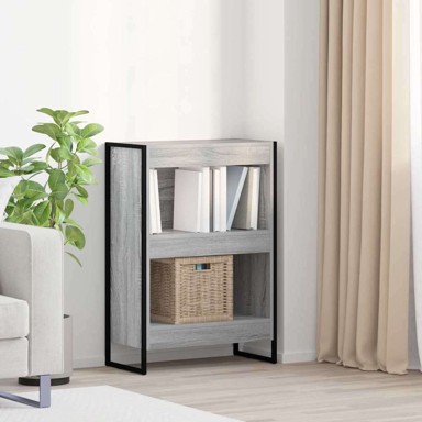 Polica za knjige Siva Sonoma 80 x 30 x 155 cm