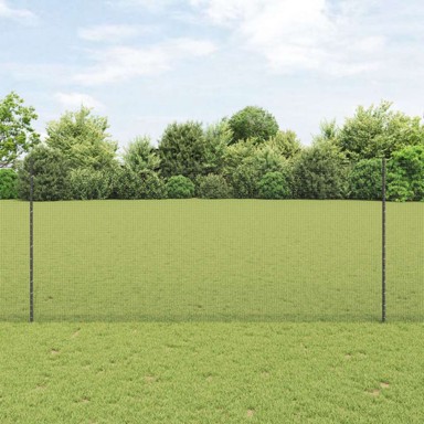 Zavarena žičana ograda s 44 U post 1.4x50 m čelik, siva