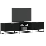 TV ormarić crni 180x35x41 cm od konstruiranog drva