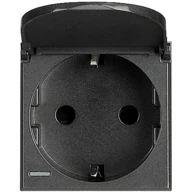 BTICINO Axolute utičnica s pokl. 2p+e/16a/250v 2m hs4141pw