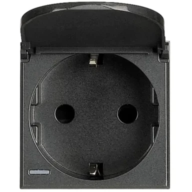 BTICINO Axolute utičnica s pokl. 2p+e/16a/250v 2m hs4141pw