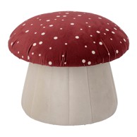 BLOOMINGVILLE Dječji puf od crveno-bijelog baršuna Lue 