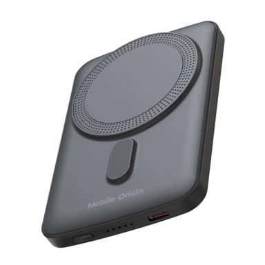 MOBILE ORIGIN Magnetska prijenosna baterija PB10, 5000 mAh, bežična, crna