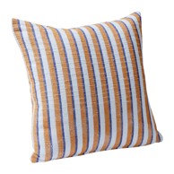 HÜBSCH Plavo-smeđi pamučni jastuk Rita, 50 x 50 cm