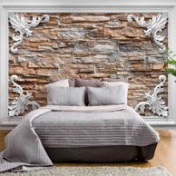 Foto tapeta Brick in the Frame (Brown) 150x105