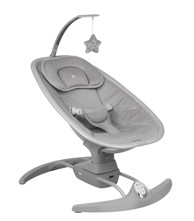 KIKKA BOO Spinny Ležaljka za bebe, siva