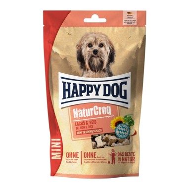 HAPPY DOG Poslastica NaturCroq Mini, losos i riža, 100 g