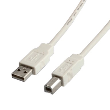 ROLINE Kabel USB 2.0 A-B VALUE, 3 m, bijeli