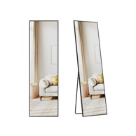 Pravokutno ogledalo pune dužine s čvrstim okvirom za moderne prostore - 160 x 50 cm