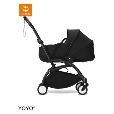 STOKKE Konstrukcija kolica Yoyo® black frame s newborn shell crno