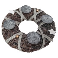 Adventski vijenac 30 cm natur