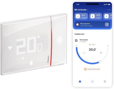 BTICINO Pametni Wi-Fi termostat Smarther XG8002E, ugradbeni, crni