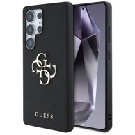 GUESS Grained Big 4G Logo maskica, Samsung Galaxy S25 Ultra, crna