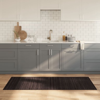 Tepih, tamno smeđi, 80 x 200 cm, od bambusa