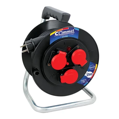 COMMEL 200-369 kabelska motalica na pvc bubnju 280 mm, monofazna, 16 a 230 v ~ 3500 w i