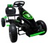 Dječji karting G8 na pedale, crno-zeleni