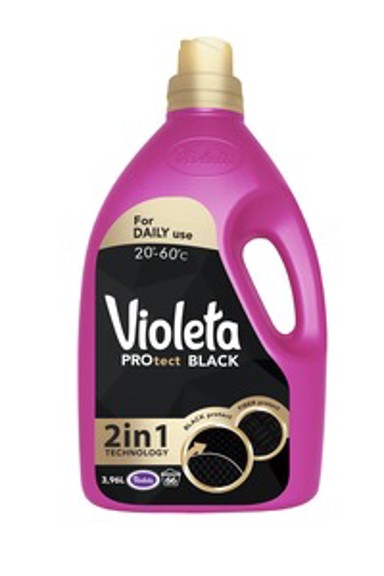 VIOLETA PROtect Black tekući deterdžent, 66 pranja, 3.96 l