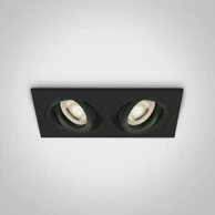 ONE LIGHT Ugradbena svjetiljka 2×gu10/50w/mr16/230v ip20 crna dm51205abg/b